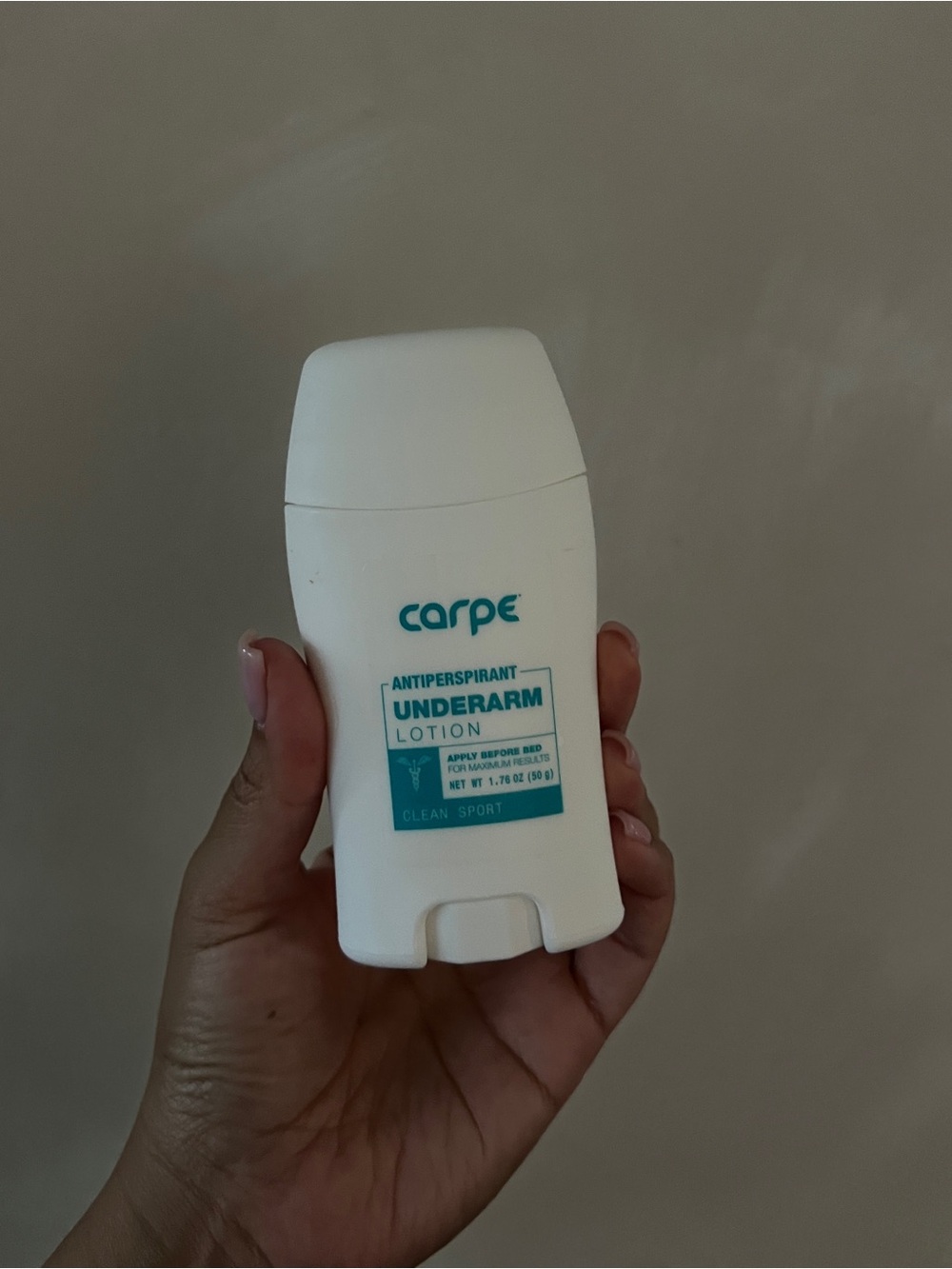Carpe Antiperspirant Underarm Lotion - clean sport NEW